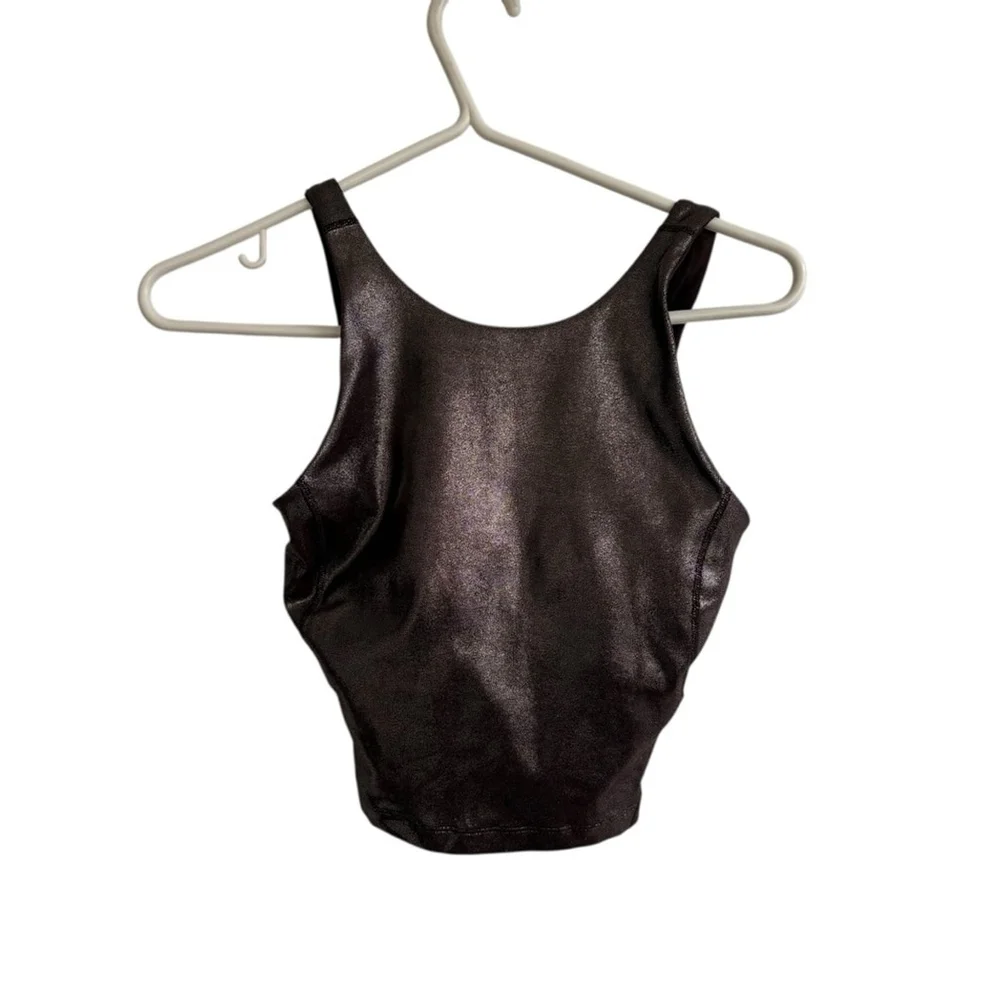 Lululemon Align High-Neck Tank Top *Shine Radiate Foil Print French Press Sz 2 - Picture 3 of 8
